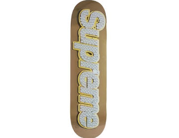 Supreme Bling Box Logo Skateboard Deck (SS22) Gold